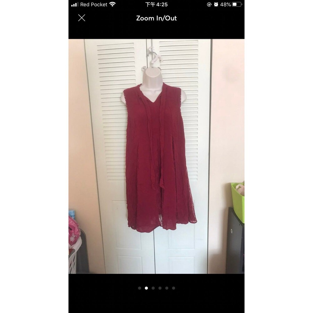 Tie-front Shift Sleeveless Mini Dress